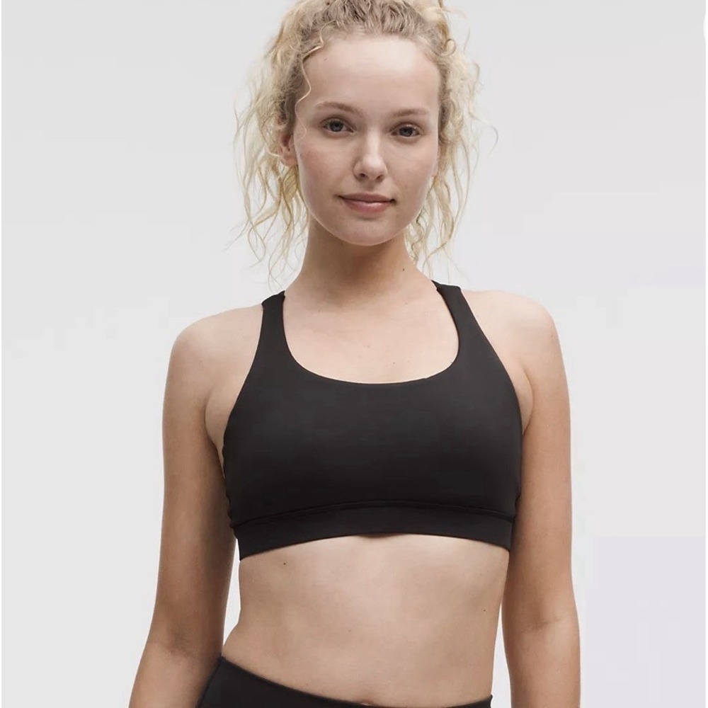 lululemon Energy Bra Medium Support Black Size 8